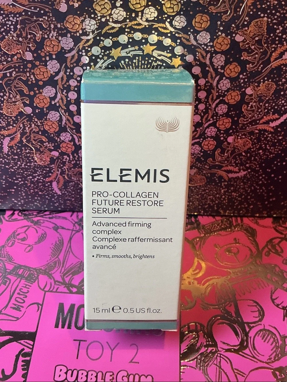 ELEMIS Pro-Collagen Future Restore Serum Box — White & Teal Accents